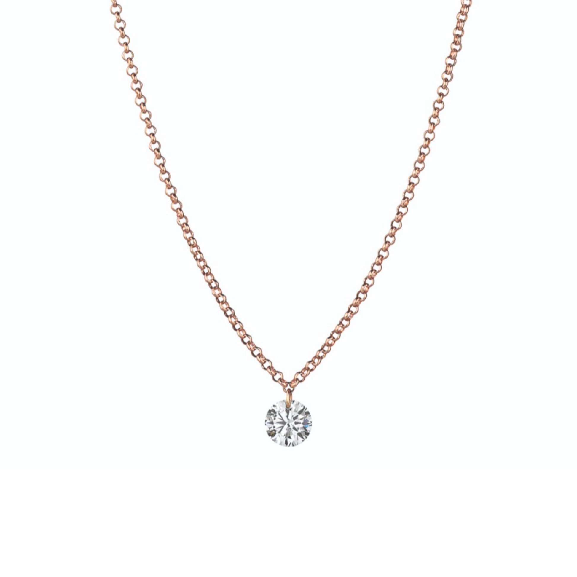 Gellner H2O Collier (5-23703-02) aus Roségold mit Diamant