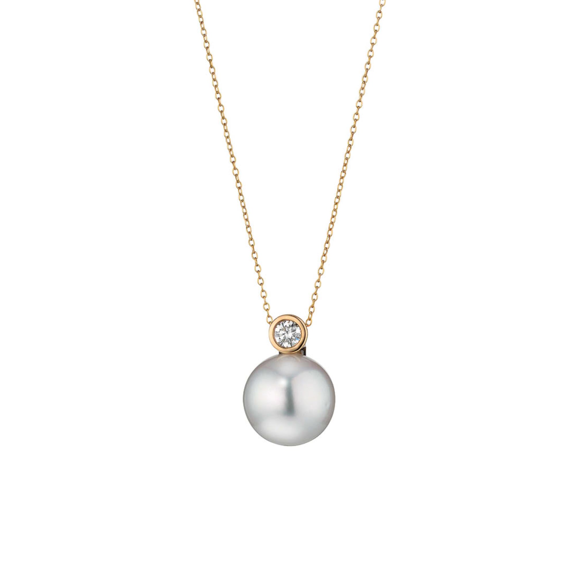 Gellner H2O Collier (5-23800-09) aus Gelbgold mit Diamant