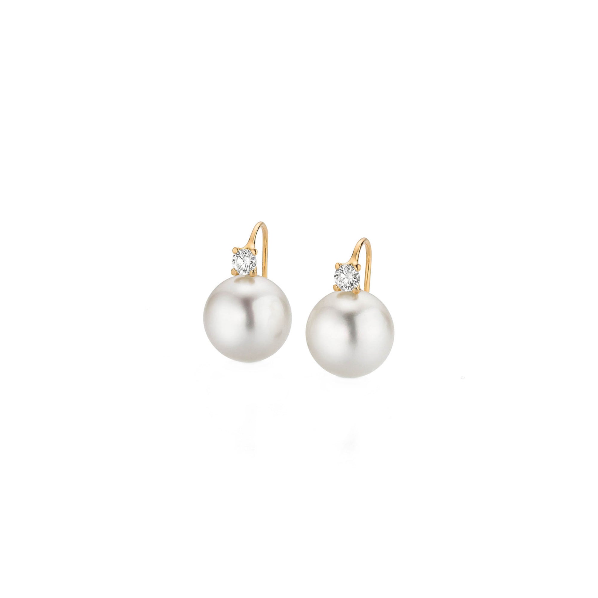 Gellner H2O Ohrhaken (5-23799-01) aus Gelbgold mit Diamant