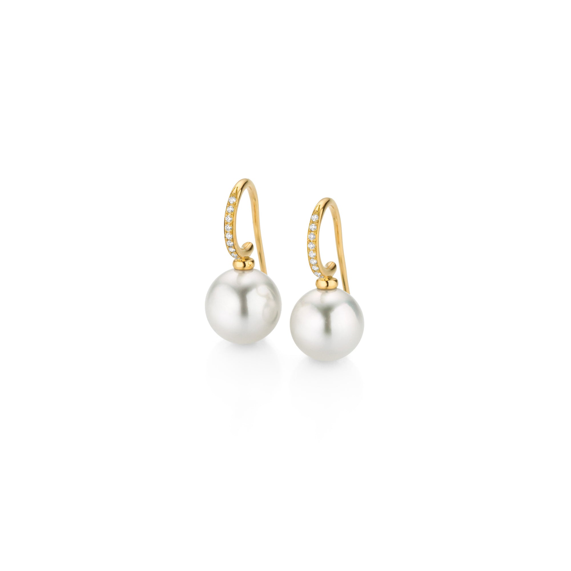 Gellner H2O Ohrhaken (5-24838-01) aus Gelbgold mit Diamant