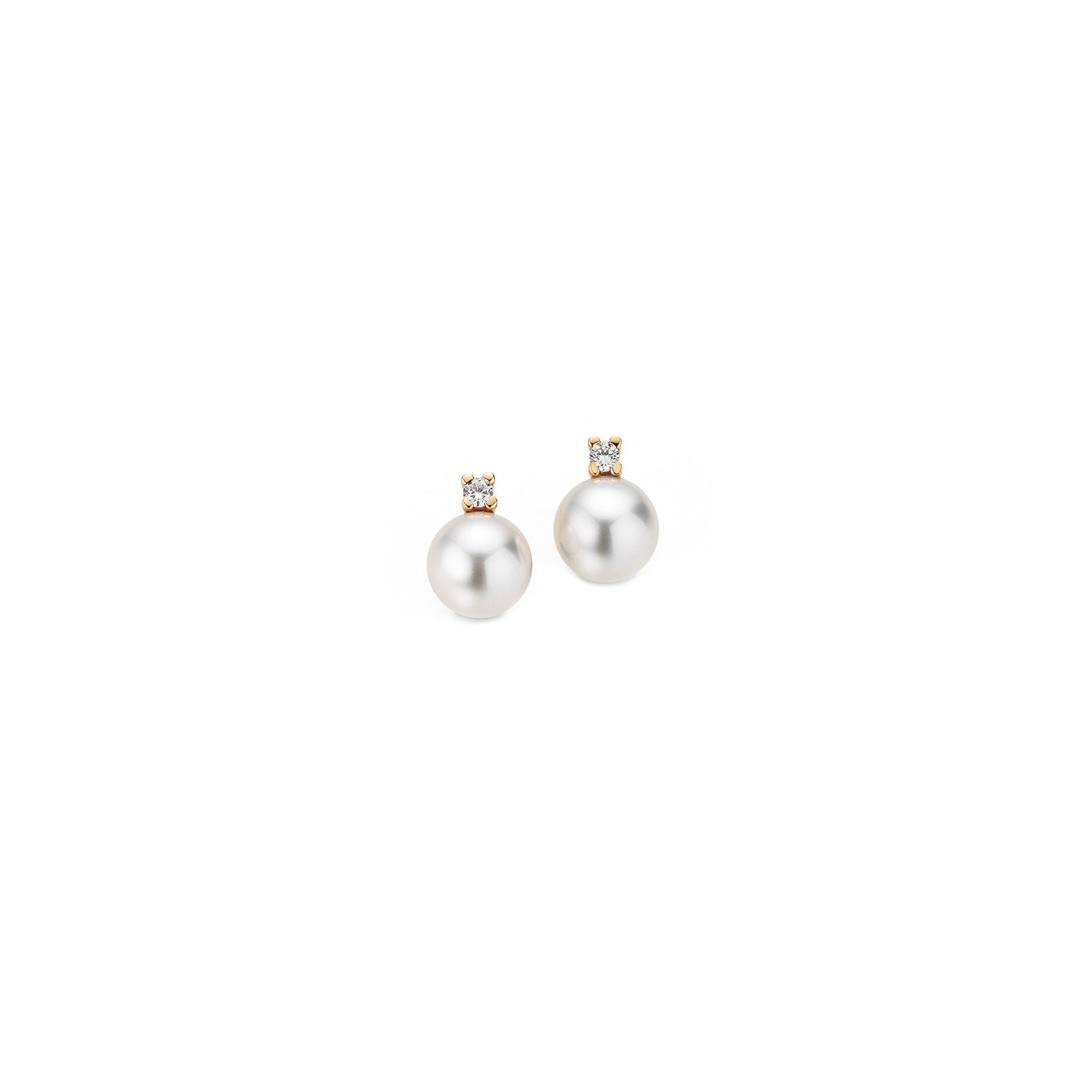 Gellner H2O Ohrstecker (5-22006-17) aus Gelbgold mit Diamant