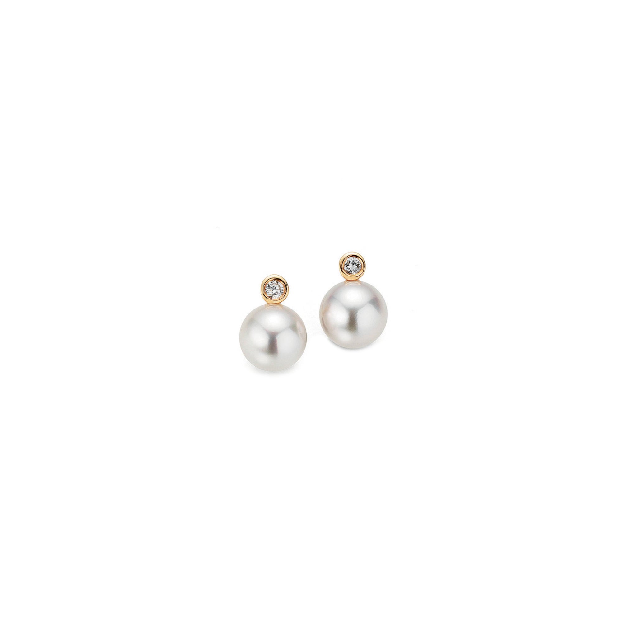 Gellner H2O Ohrstecker (5-22018-10) aus Gelbgold mit Diamant