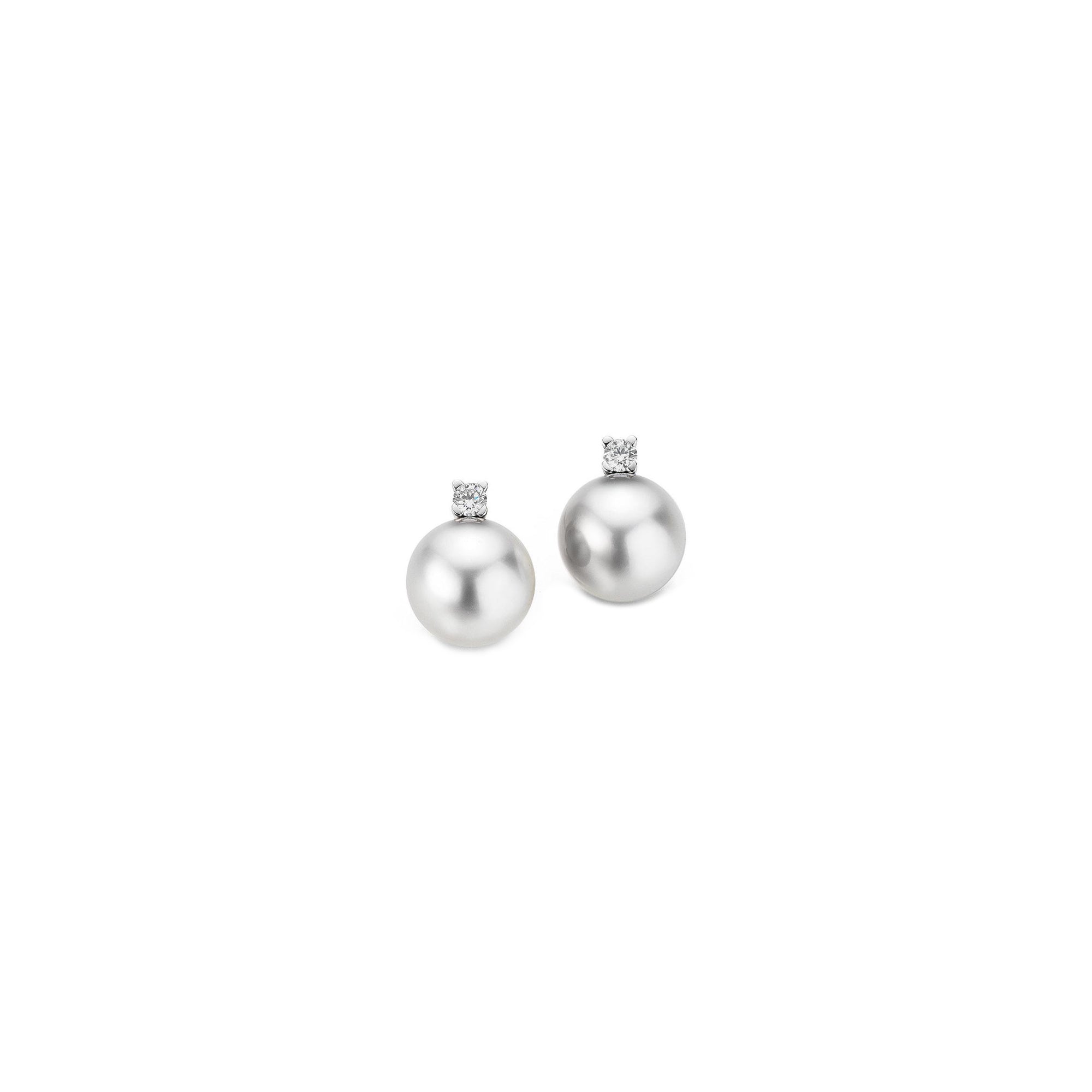 Gellner H2O Ohrstecker (5-22019-12) aus Weißgold mit Diamant