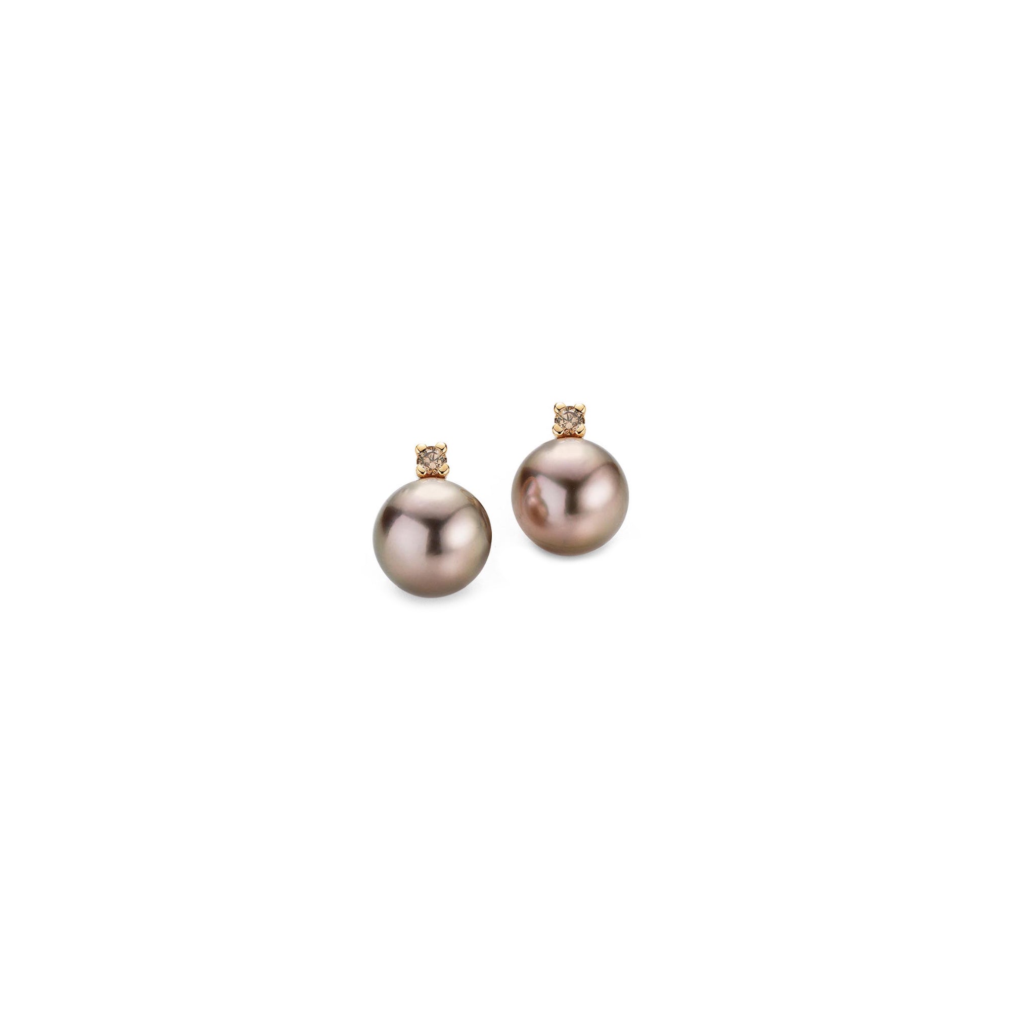 Gellner H2O Ohrstecker (5-22019-23) aus Gelbgold mit Diamant