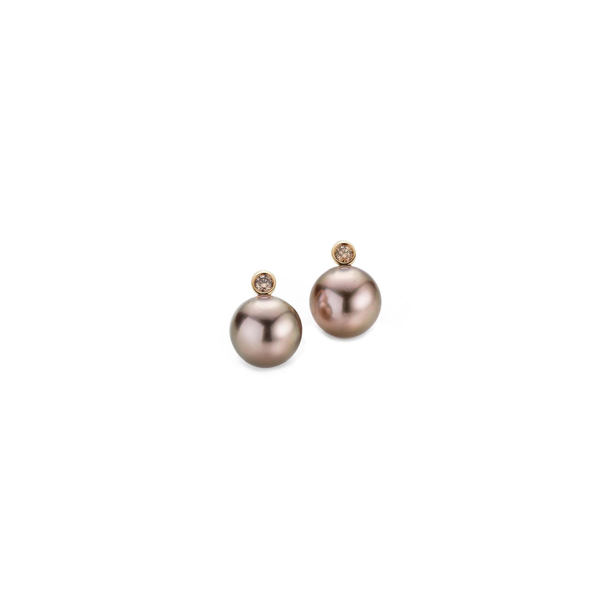 Gellner H2O Ohrstecker (5-22020-10) aus Roségold mit Diamant