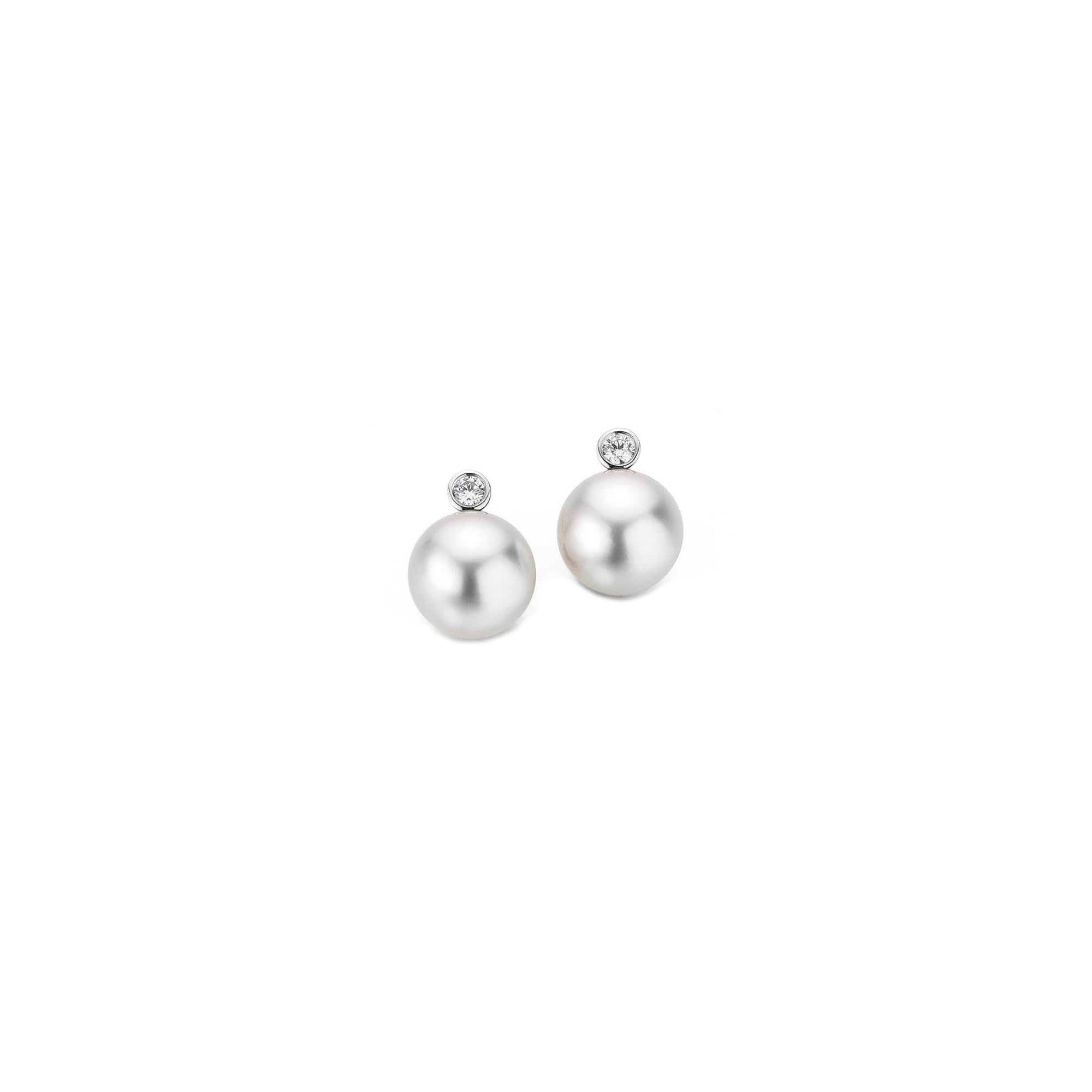 Gellner H2O Ohrstecker (5-22020-12) aus Weißgold mit Diamant