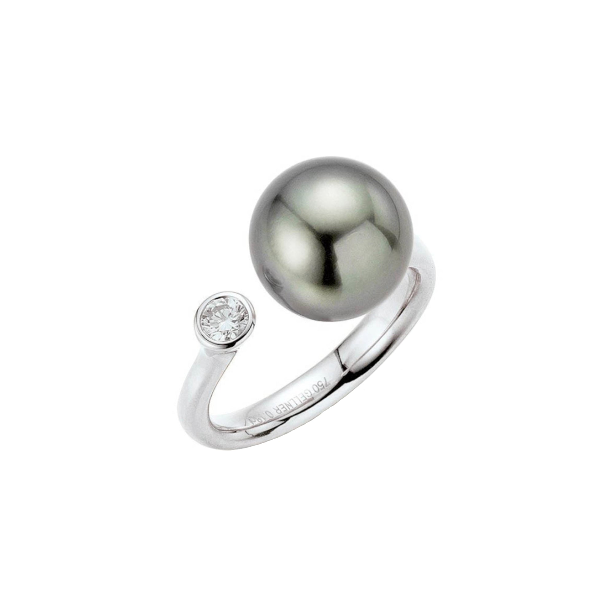 Gellner H2O Ring (5-22007-10) aus Weißgold mit Diamant