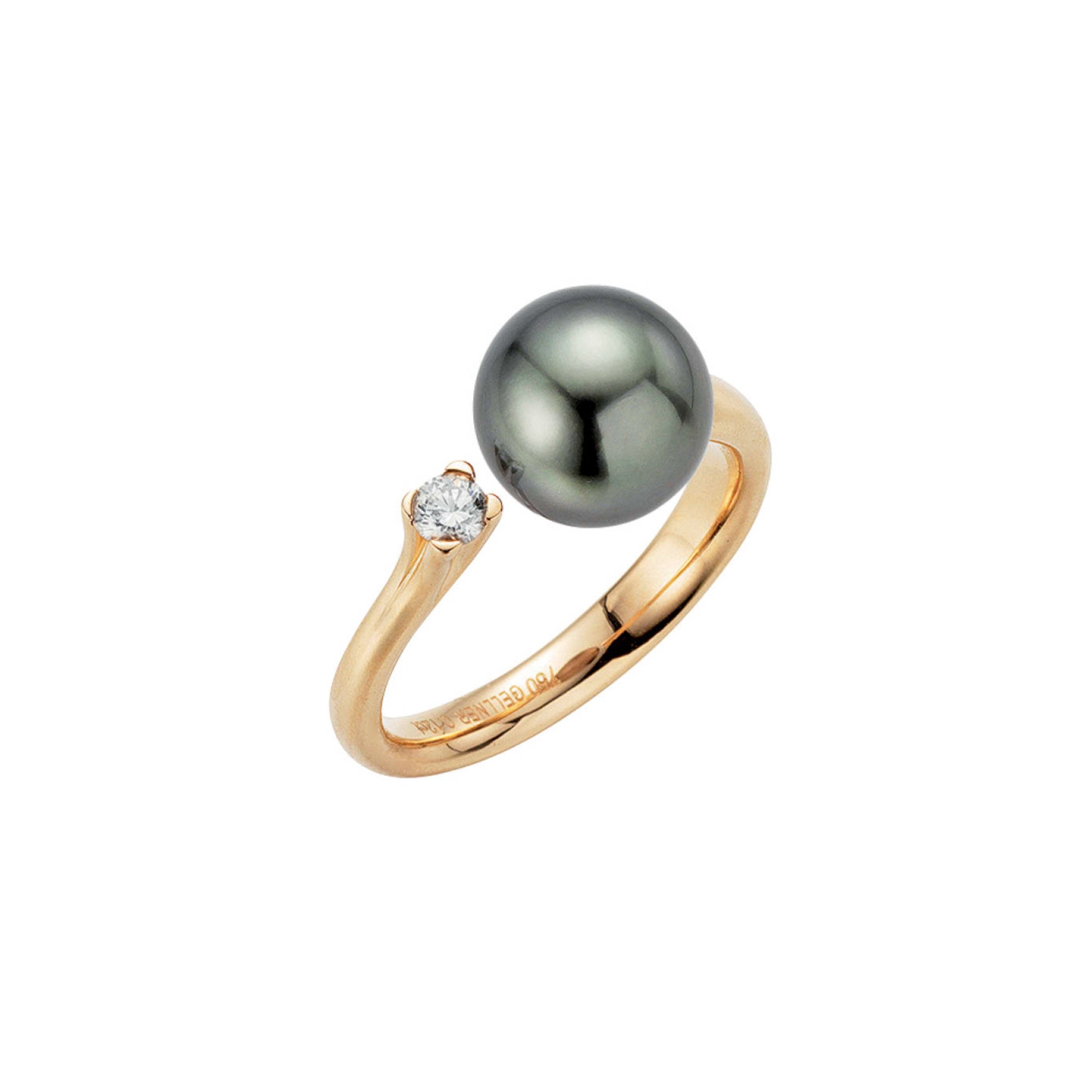 Gellner H2O Ring (5-22019-06) aus Roségold mit Diamant
