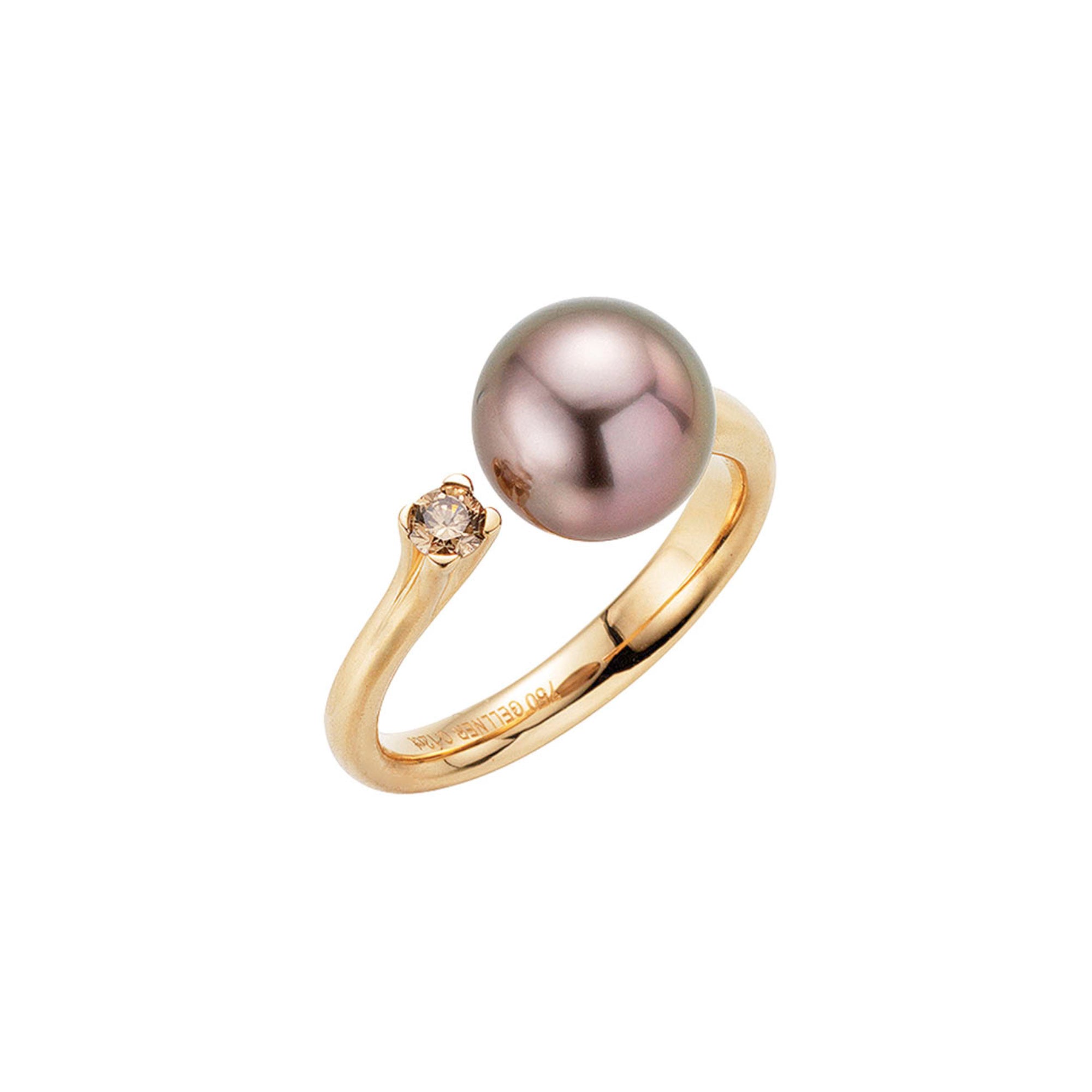 Gellner H2O Ring (5-22019-21) aus Gelbgold mit Diamant