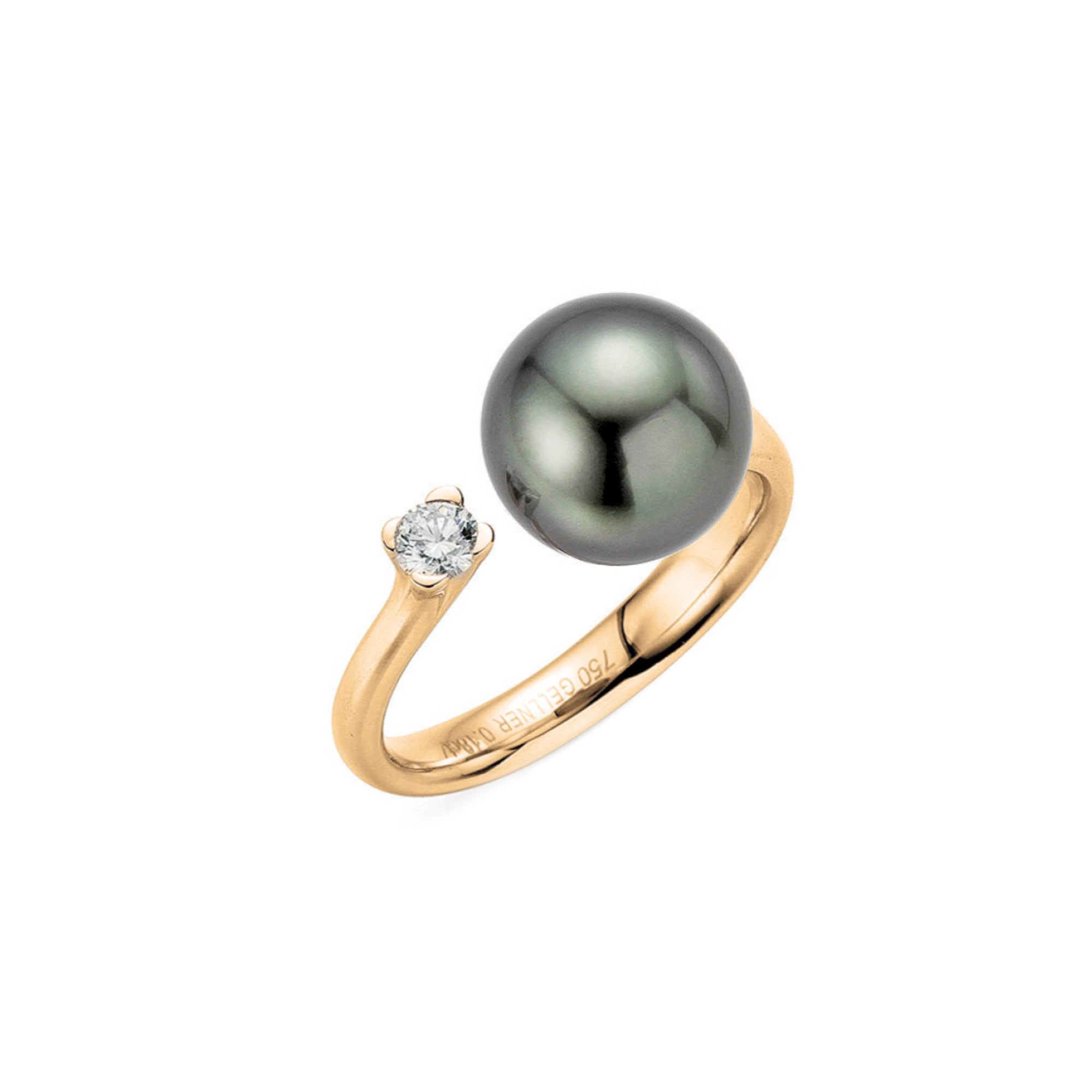 Gellner H2O Ring (5-22021-04) aus Roségold mit Diamant