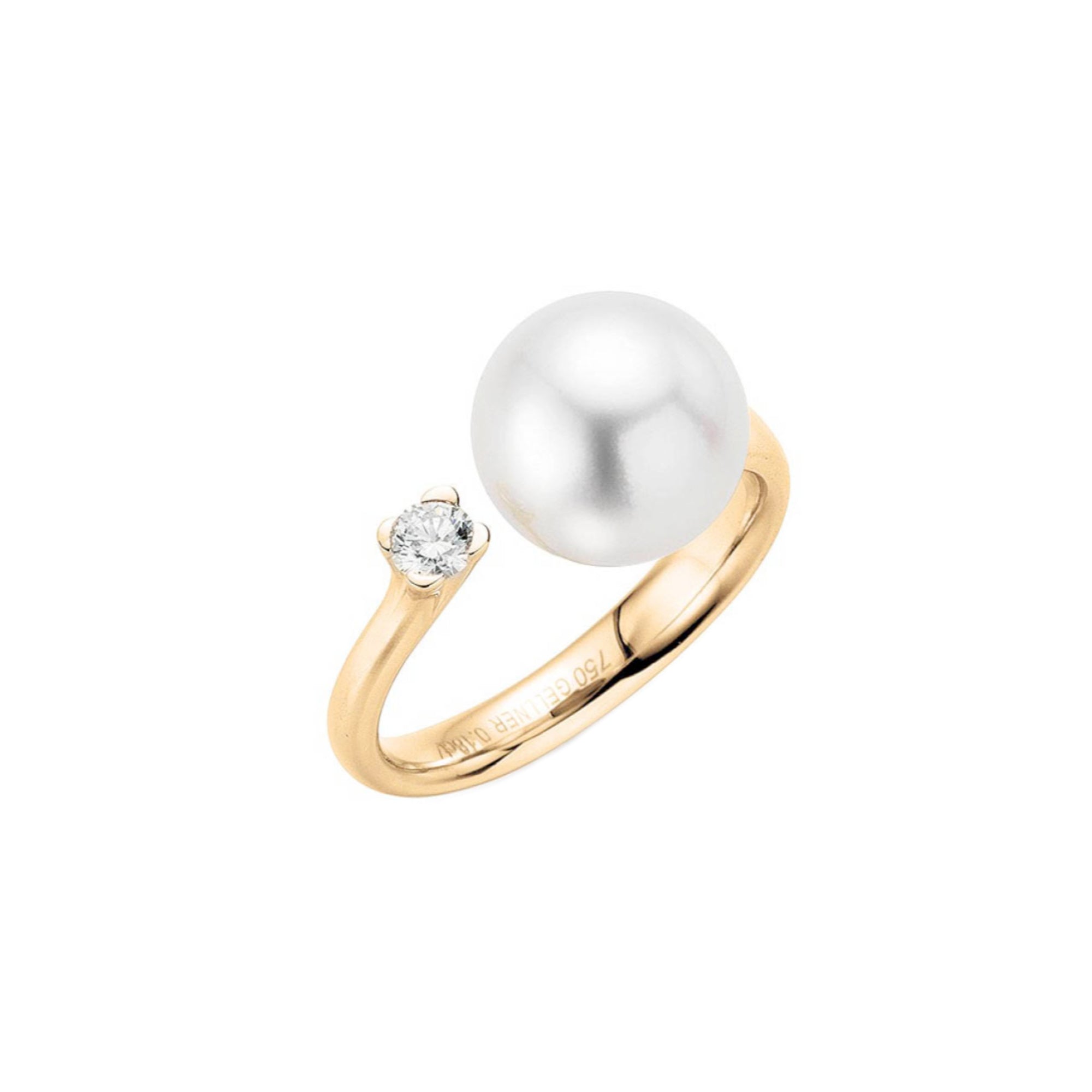 Gellner H2O Ring (5-22021-06) aus Roségold mit Diamant
