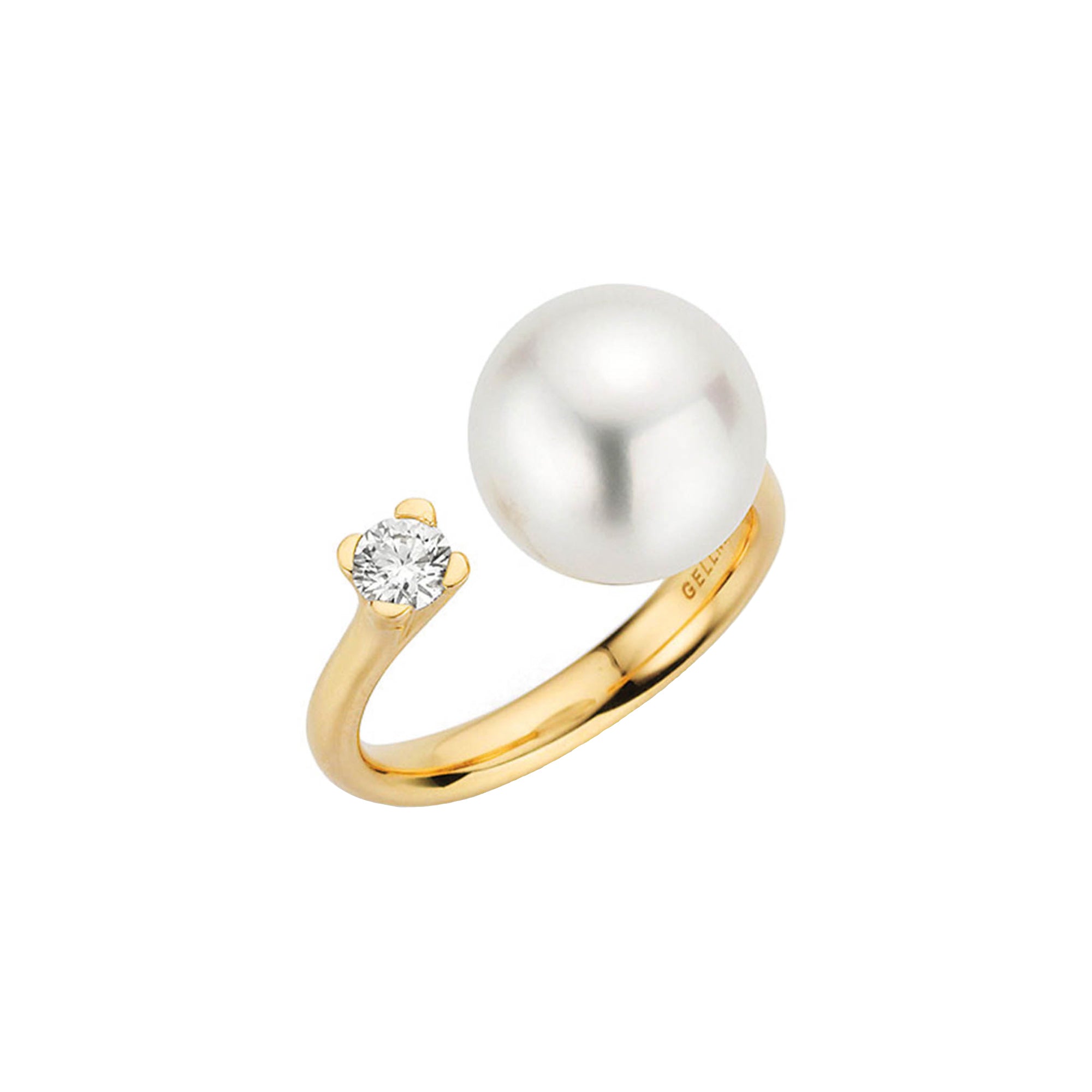 Gellner H2O Ring (5-23798-01) aus Gelbgold mit Diamant