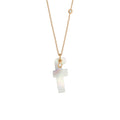 Gellner Love Letters Collier (2-81713-06) aus Roségold mit Diamant und Perlmutt