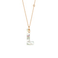 Gellner Love Letters Collier (2-81713-12) aus Roségold mit Diamant und Perlmutt