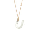 Gellner Love Letters Collier (2-81713-21) aus Roségold mit Diamant und Perlmutt