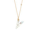 Gellner Love Letters Collier (2-81713-22) aus Roségold mit Diamant und Perlmutt