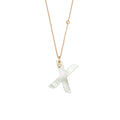 Gellner Love Letters Collier (2-81713-24) aus Roségold mit Diamant und Perlmutt