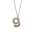 Gellner Love Letters Collier (2-81714-07) aus Bicolor-Gold mit Diamant und Perlmutt