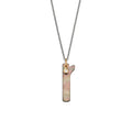 Gellner Love Letters Collier (2-81714-18) aus Bicolor-Gold mit Diamant und Perlmutt