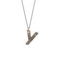 Gellner Love Letters Collier (2-81714-25) aus Bicolor-Gold mit Diamant und Perlmutt