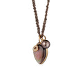 Gellner Melange Halskette (5-23101-01) aus Bicolor-Gold mit Diamant und Perlmutt