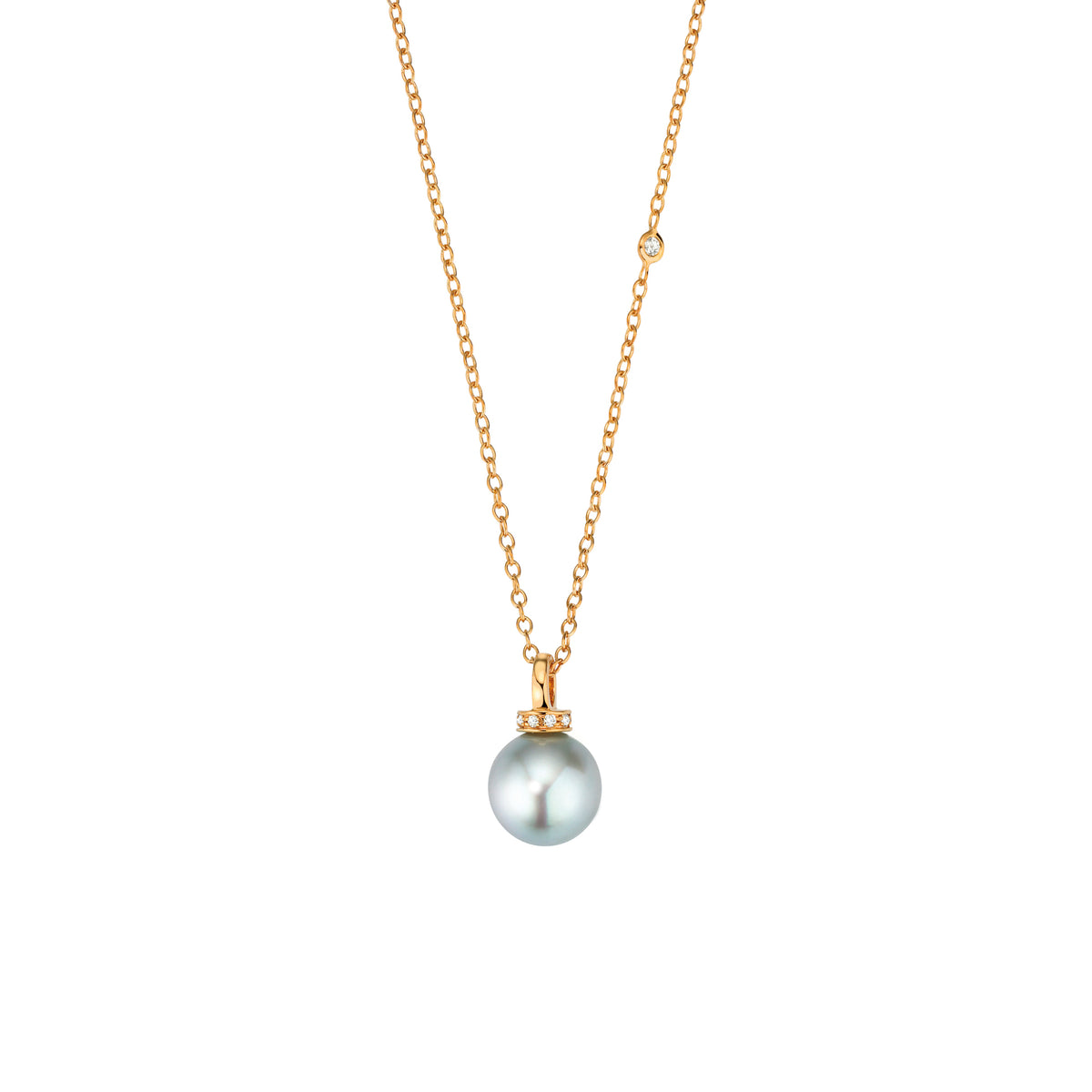 Gellner Modern Classics Collier (5-25077-01) aus Roségold mit Diamant