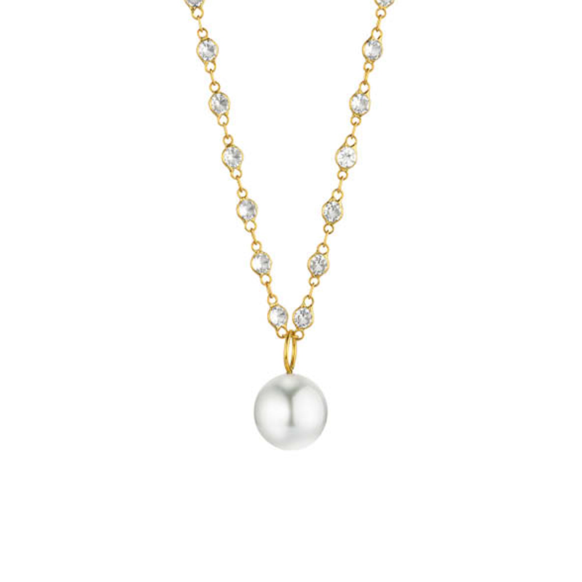 Gellner Modern Classics Collier mit Einhänger (5-24481-20) aus Gelbgold mit Topas