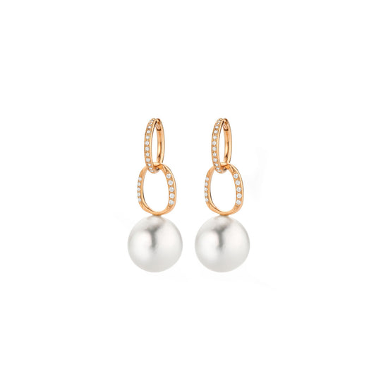 Modern Classics Creolen mit Einhänger, Roségold • Diamant von Gellner (5-24803-01)