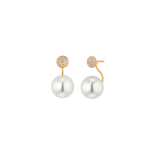 Gellner Modern Classics Ohrstecker mit Einhänger (5-24121-06) aus Bicolor-Gold mit Diamant