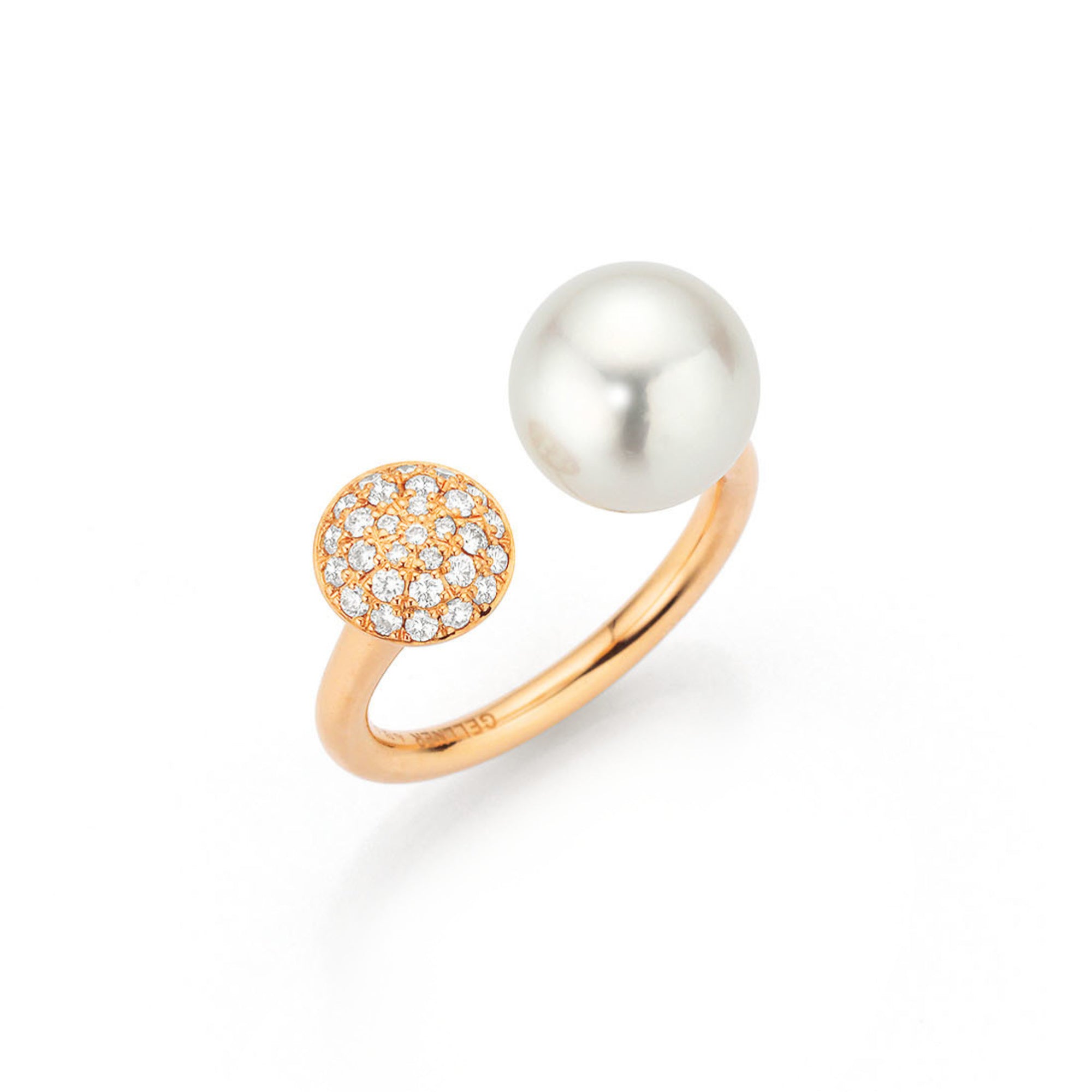 Gellner Modern Classics Ring (5-24812-01) aus Roségold mit Diamant