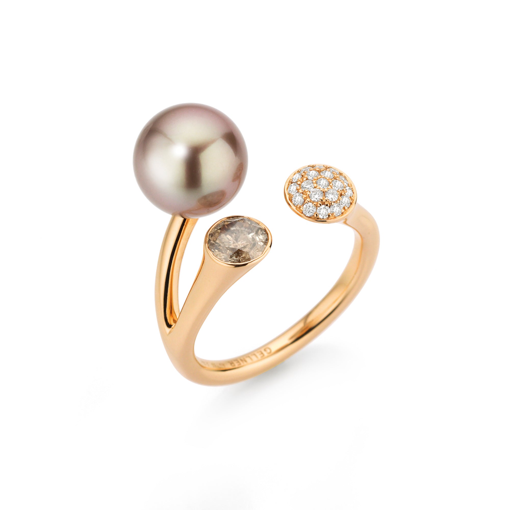 Gellner Modern Classics Ring (5-25079-04) aus Roségold mit Diamant
