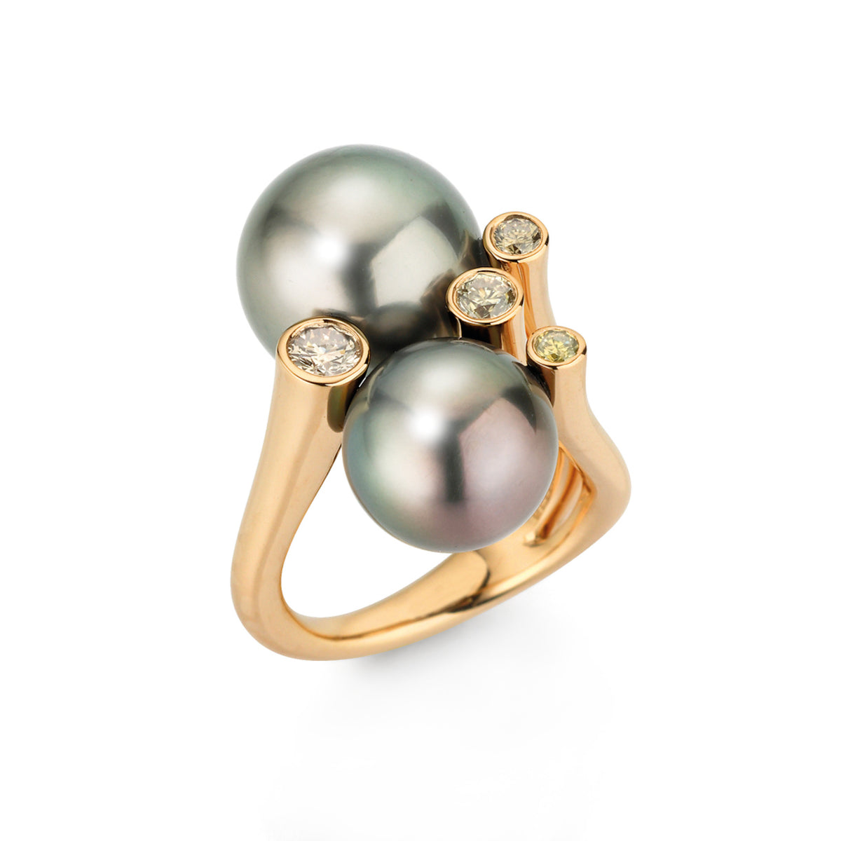 Gellner Modern Classics Ring (5-25159-03) aus Roségold mit Diamant