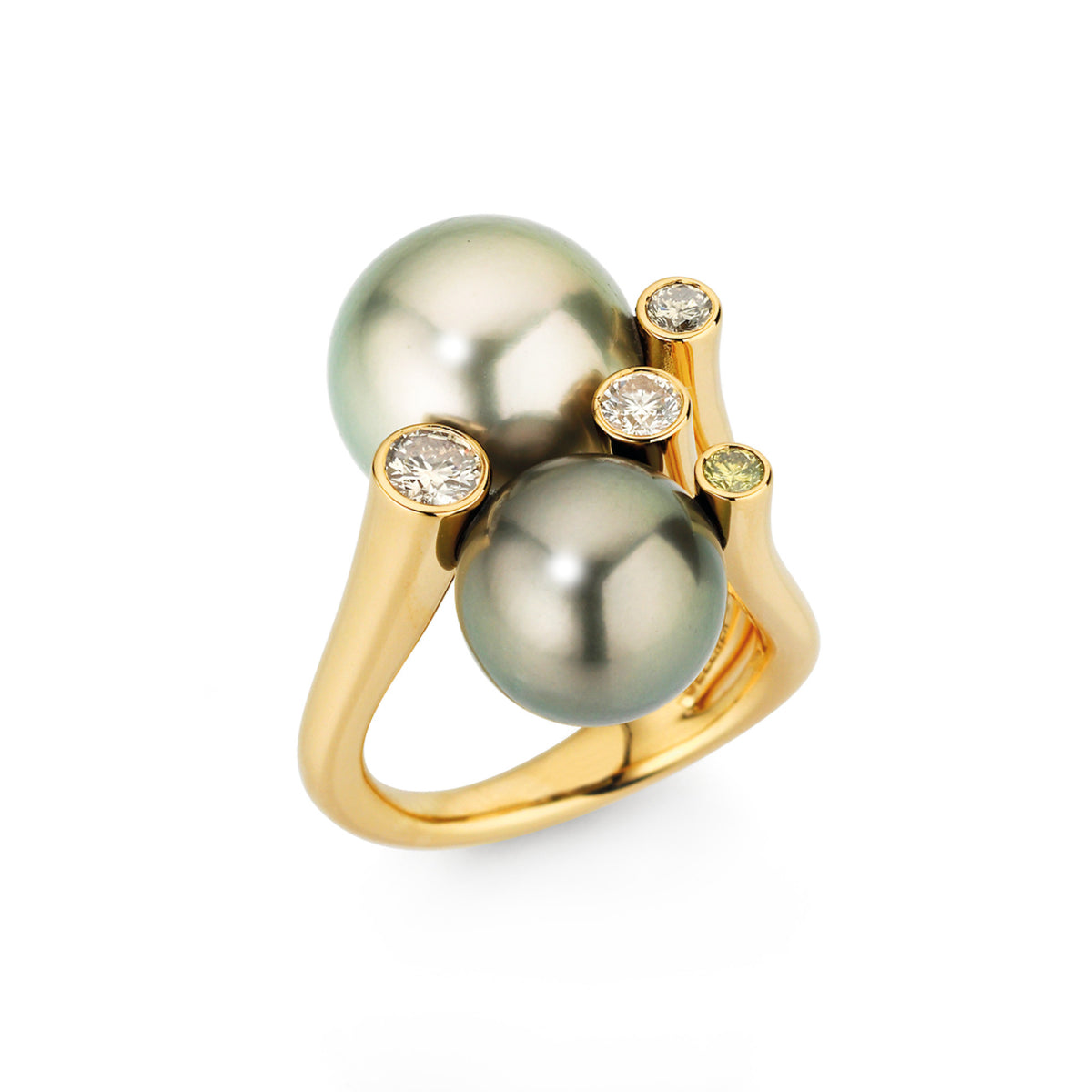 Gellner Modern Classics Ring (5-25159-04) aus Gelbgold mit Diamant