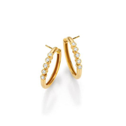 Neoclassic Creolen, Gelbgold • Diamant von Gellner (5-24778-06)