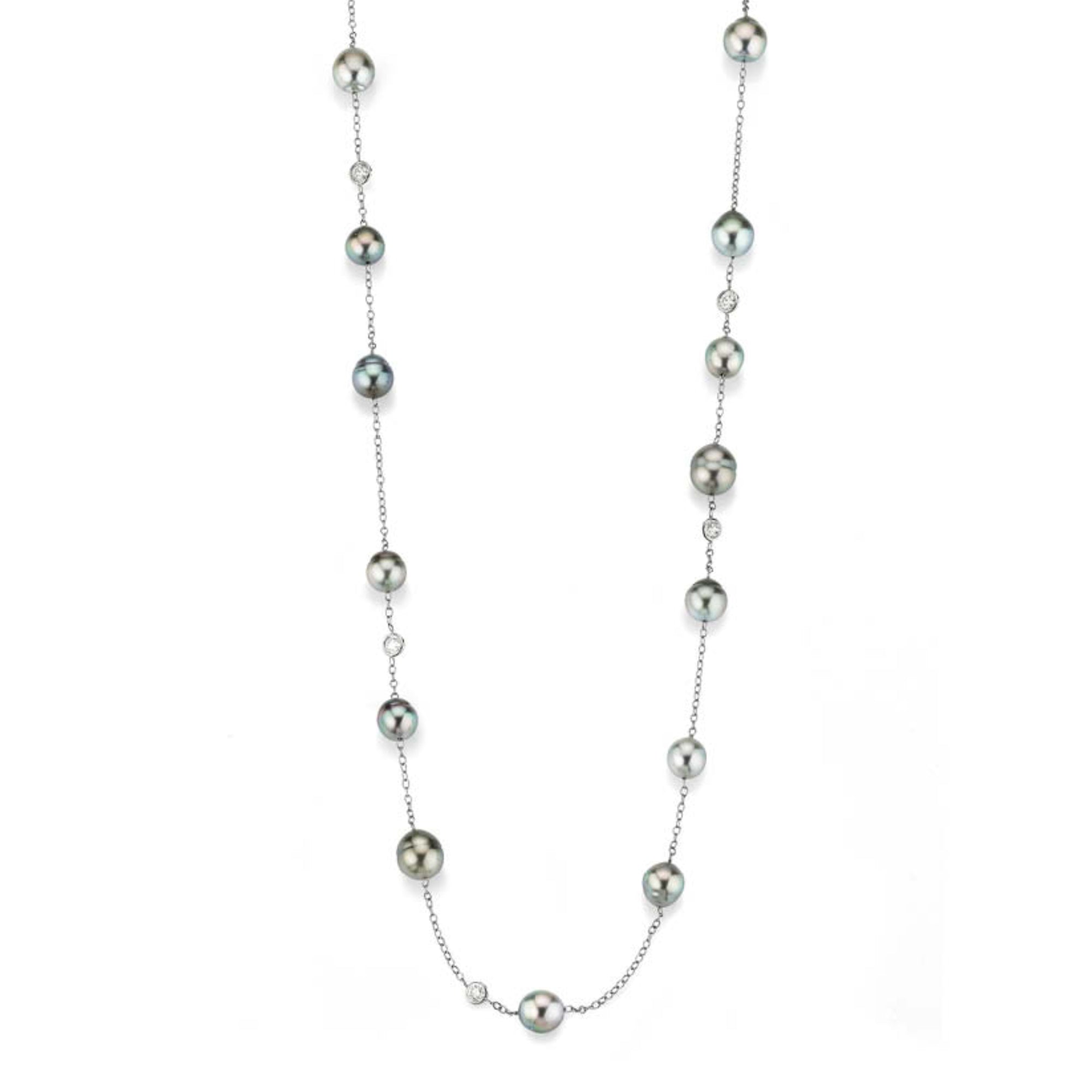 Gellner Salt´n Pepper Collier (5-24899-01) aus Platin mit Diamant