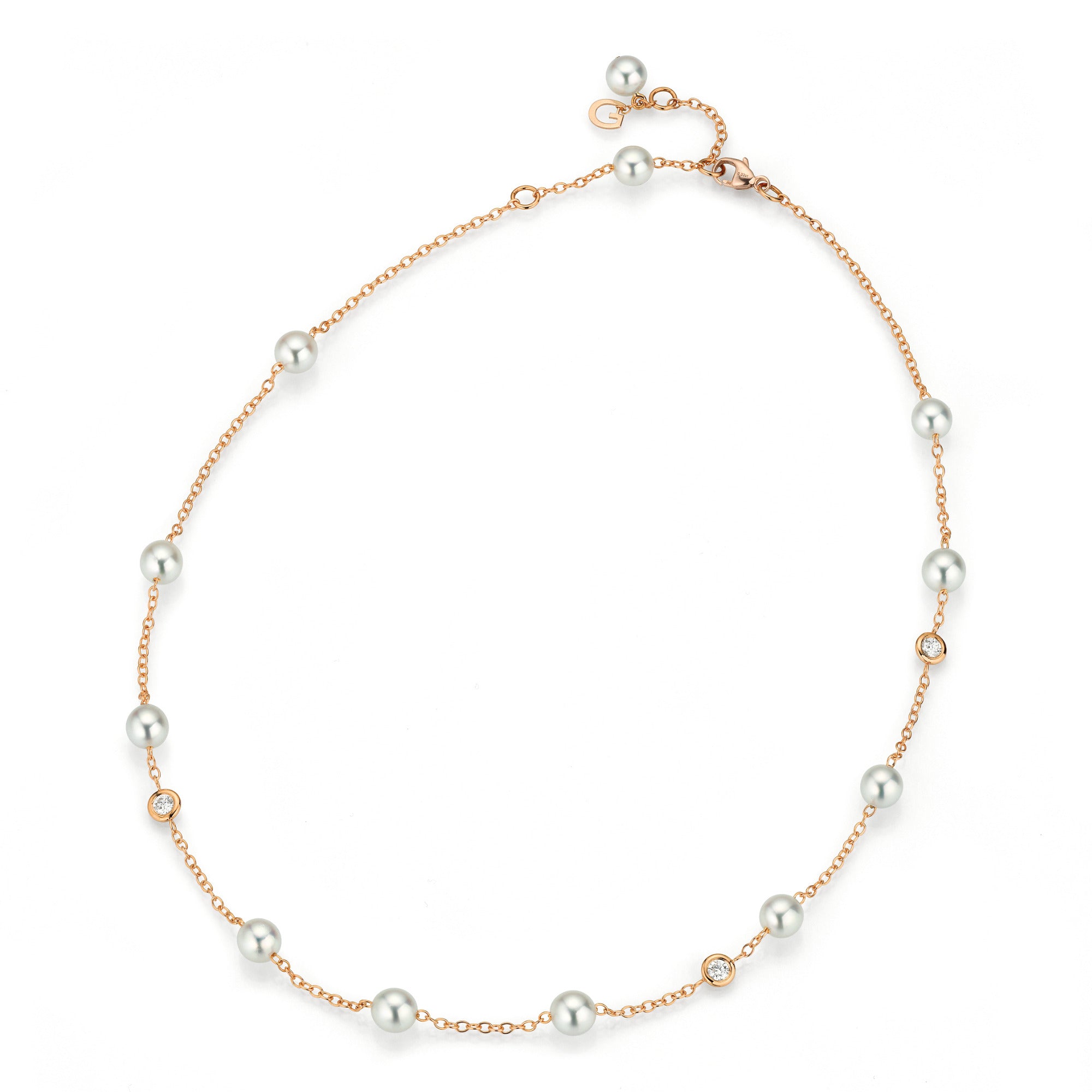 Gellner Salt´n Pepper Collier (5-25052-01) aus Roségold mit Diamant