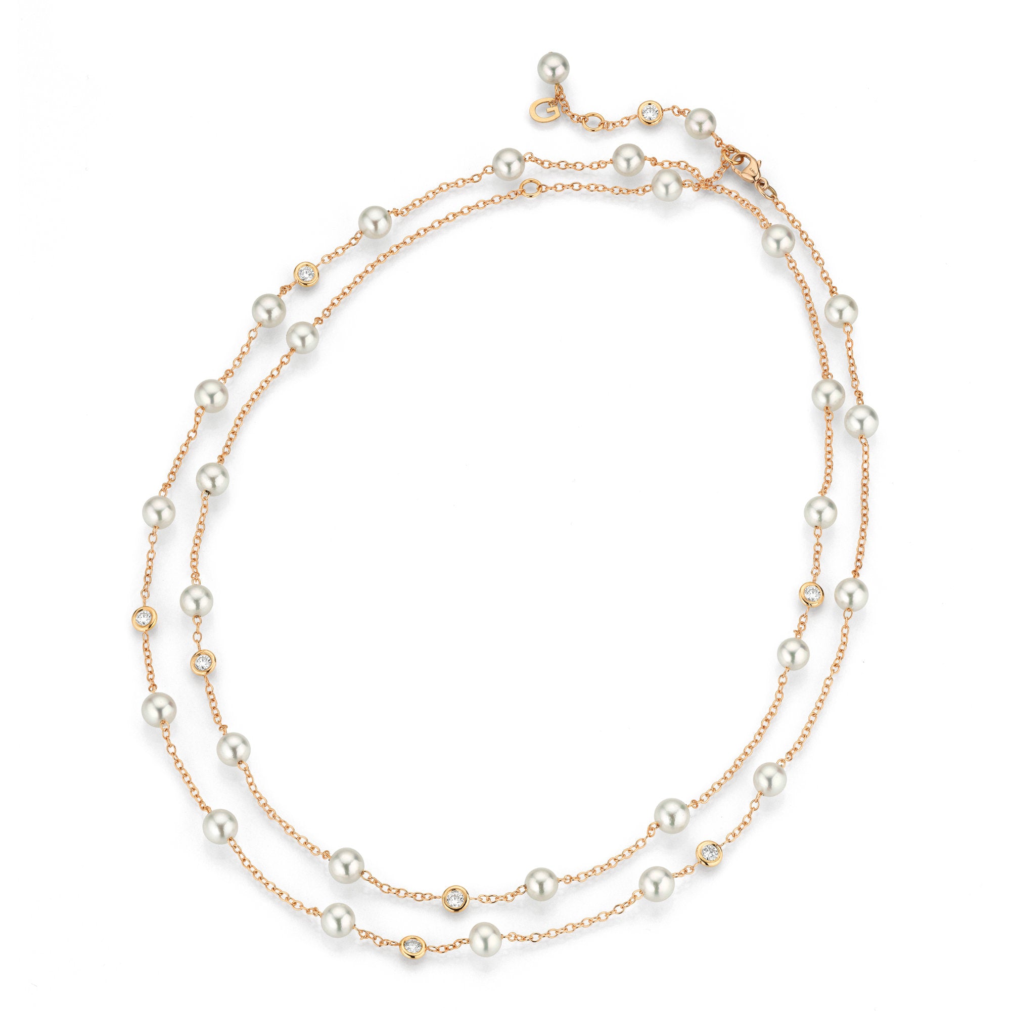 Gellner Salt´n Pepper Collier (5-25053-01) aus Roségold mit Diamant