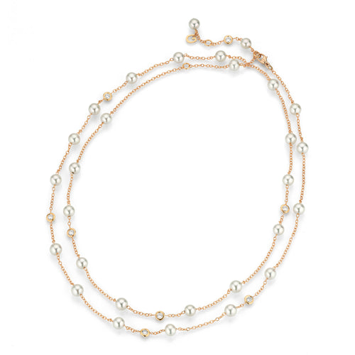 Gellner Salt´n Pepper Collier (5-25053-01) aus Roségold mit Diamant