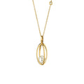 Gellner Wave Collier mit Einhänger (5-25170-01) aus Gelbgold mit Diamant