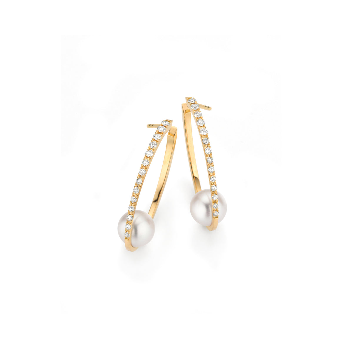 Gellner Wave Creole (5-25146-01) aus Gelbgold mit Diamant