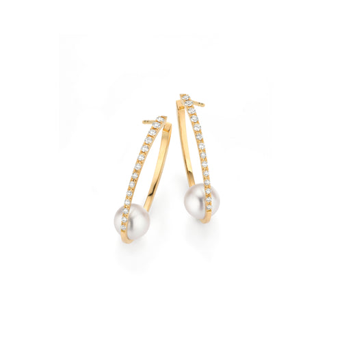 Gellner Wave Creole (5-25146-01) aus Gelbgold mit Diamant