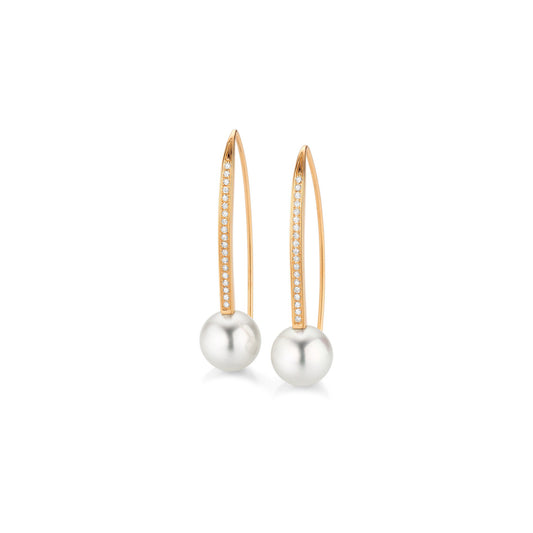 Wave Ohrhaken, Roségold • Diamant von Gellner (5-24810-01)