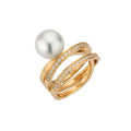 Gellner Wave Ring (5-23455-02) aus Gelbgold mit Diamant