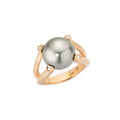 Gellner Wave Ring (5-24099-02) aus Roségold mit Diamant