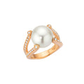 Gellner Wave Ring (5-24144-01) aus Roségold mit Diamant