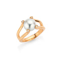 Gellner Wave Ring (5-24480-05) aus Roségold mit Diamant