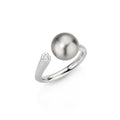 Gellner Wave Ring (5-25081-01) aus Platin mit Diamant