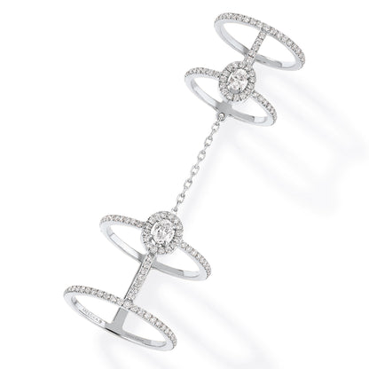 Glam'Azone Double Pavée, Weißgold • Diamant von Messika (05671-WG)