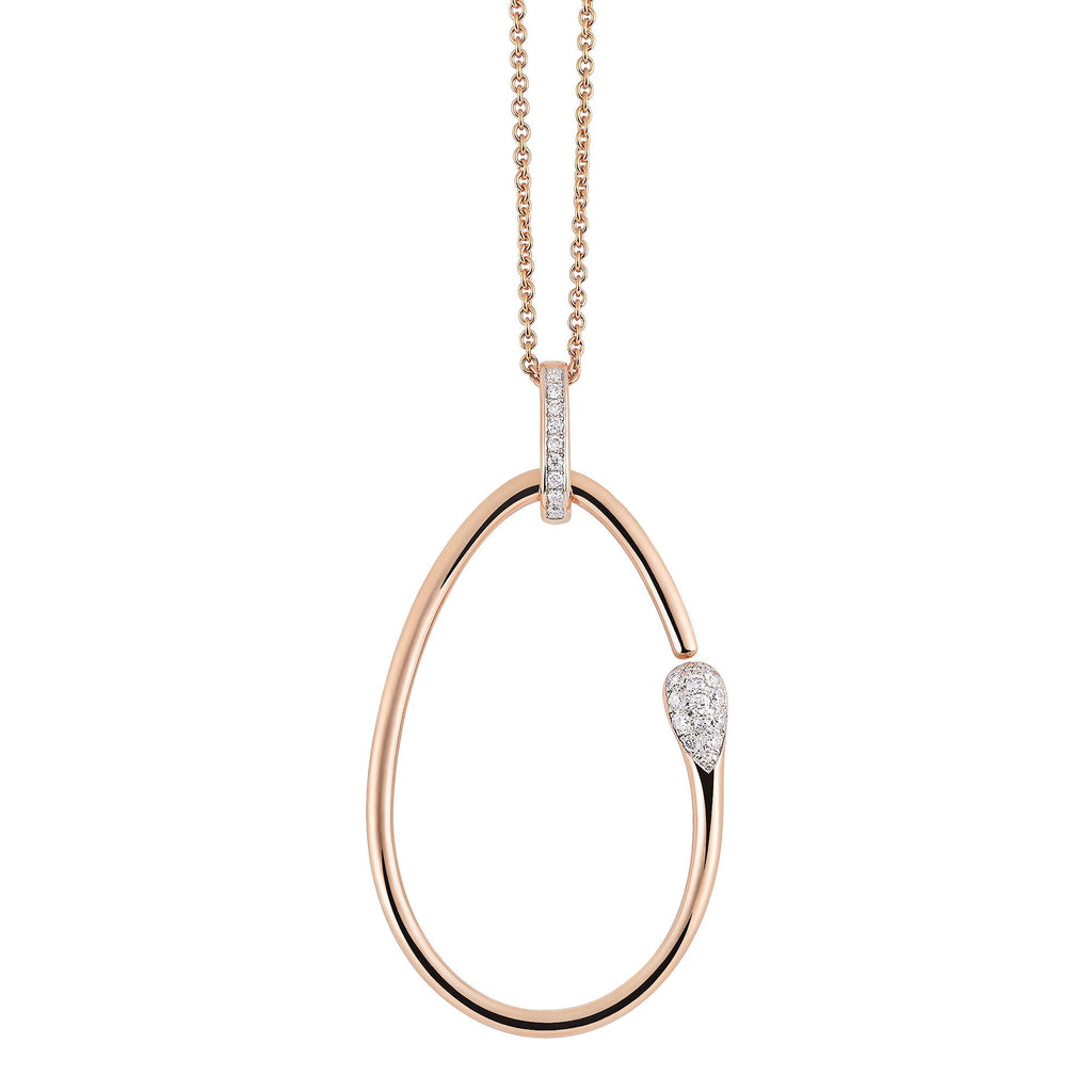 Goccia Anhänger, Roségold • Diamant von Al Coro (P2581R)