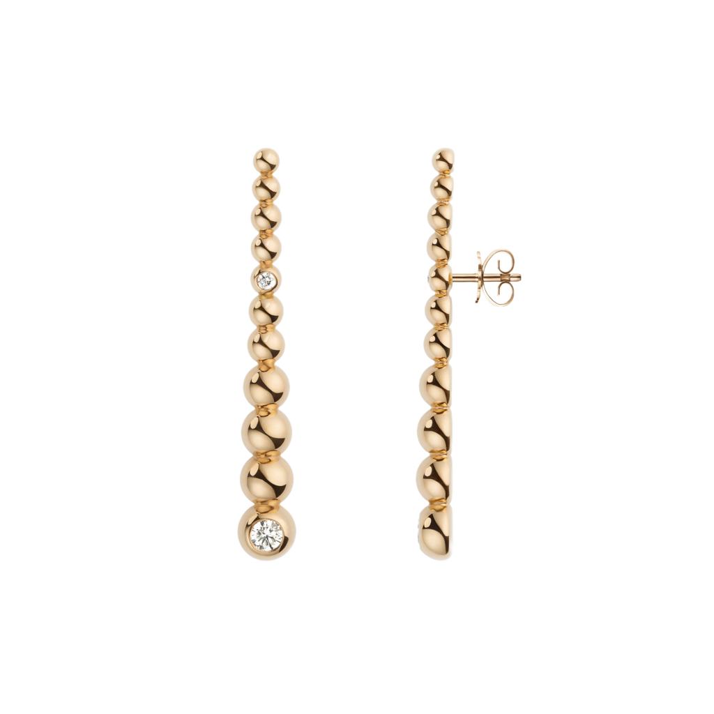 Ava Ohrstecker, recyceltes Gold & Labordiamant